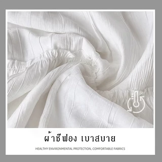 พร้อมส่งจากกทม เอวสูงสีขาวผู้หญิงกระโปรงยาว A-Line กระโปรงเค้ก Fairy ความรู้สึกศิลปะกระโปรง
