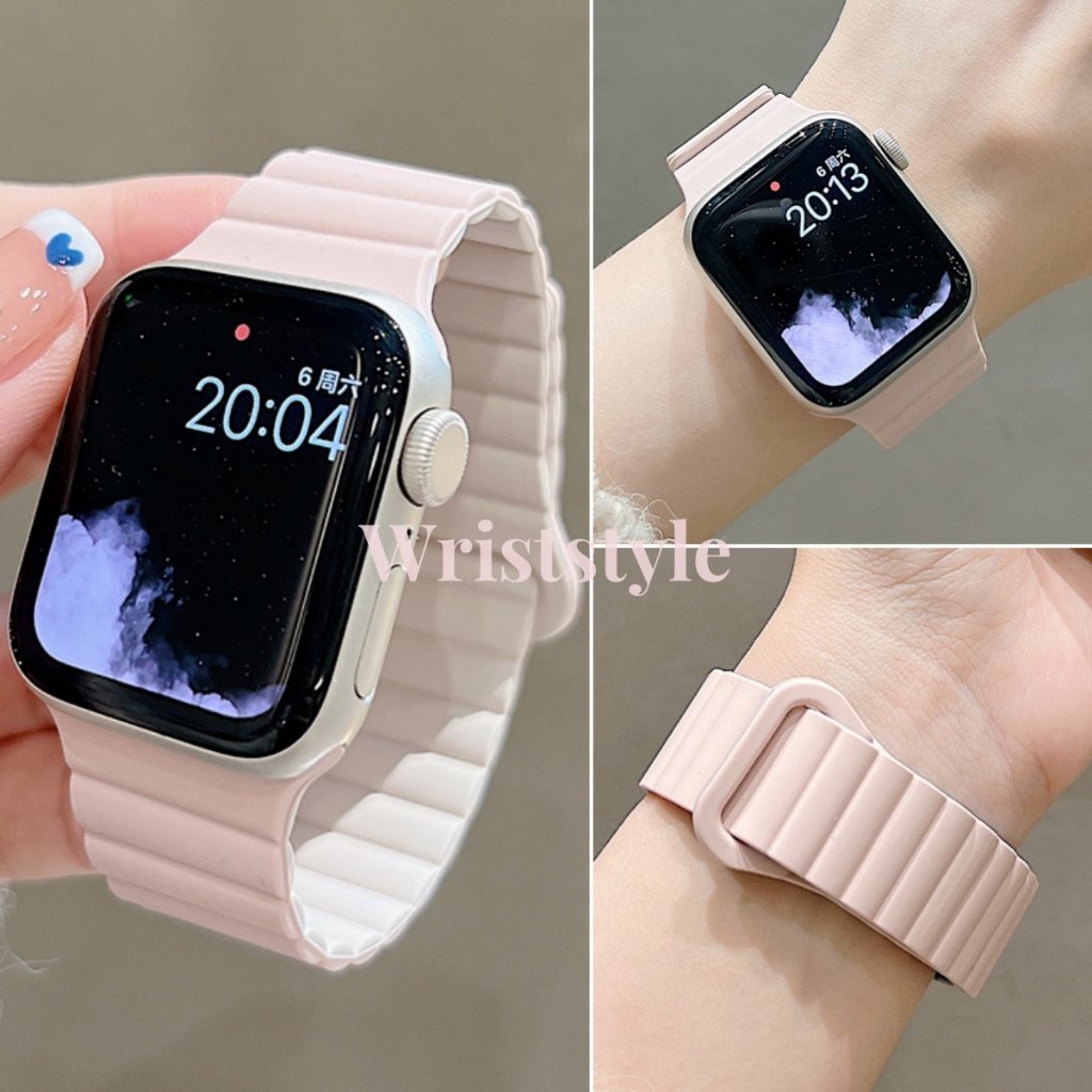 Huawei Watch Fit4 Double Color Magnetic สายรัดซิลิโคนเหลวสําหรับ Huawei fit3 สายรัดข้อมือสําหรับ Fit4pro อุปกรณ์เสริมสมาร์ทวอทช์