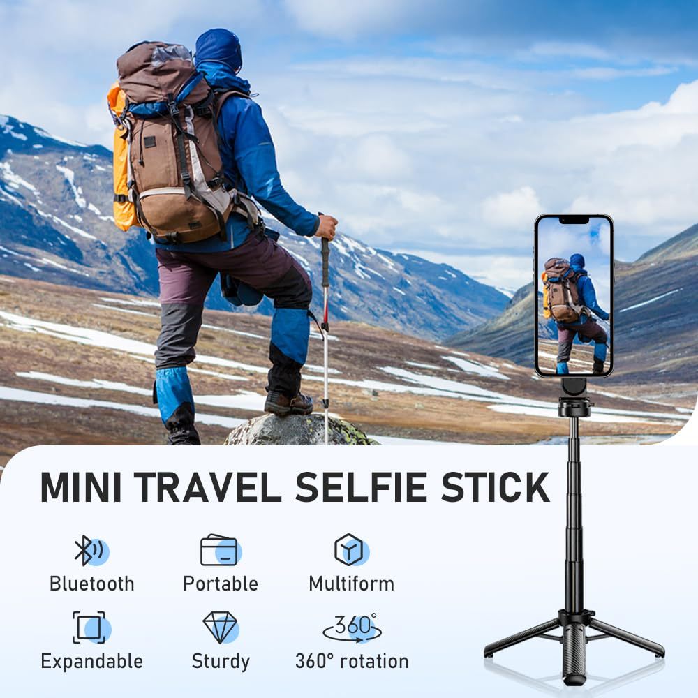 4-in-1Mini Selfie Stick มัลติฟังก์ชั่นแม่เหล็ก Selfie Stick แม่เหล็กโทรศัพท์ขาตั้งกล้องขาตั้งกล้องขาตั้งกล้อง gimbal ขาตั้งกล้องพร้อมรีโมทไร้สาย ราคา ถูกที่สุด ดีลบีเคเค แกลเลอรีภาพที่ 3