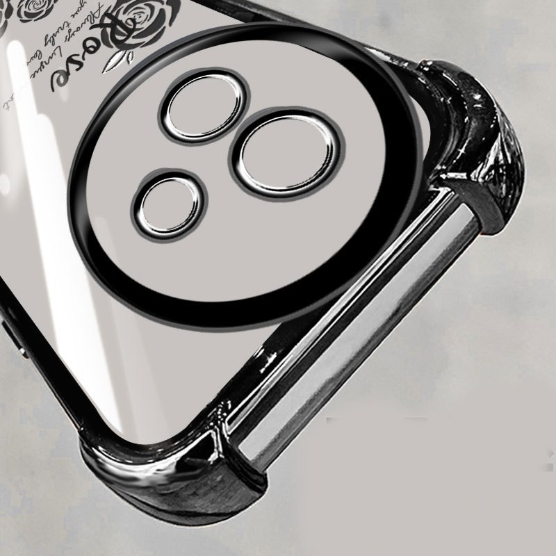 YBD Anti Fall สี่มุมสําหรับ Vivo Y39 5G Y38 Y58 T3X 5G เคสโทรศัพท์ใสภาพวาดสีน้ํามันสไตล์ดอกไม้ (พร้อมการป้องกันเลนส์) - รูปที่ 7