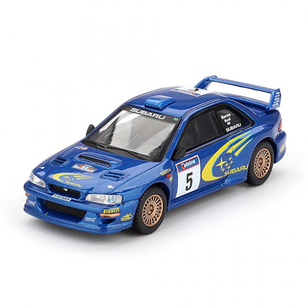 Mini GT MGT00986-L 989 1/64 Subaru Impreza WRC99 1999 Rally Australia Winner #5 LHD Australia Exclus