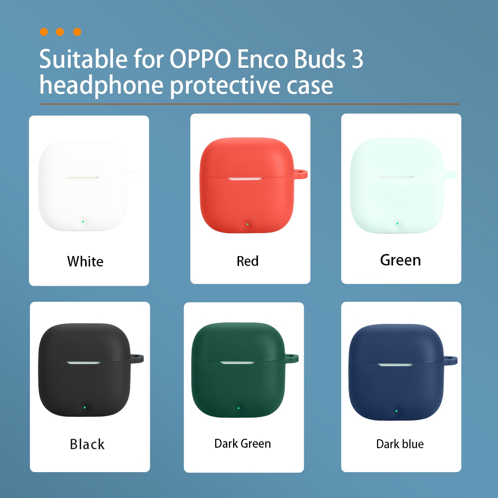 สําหรับ OPPO Enco Buds 3 หูฟังบลูทูธฝาครอบป้องกันซิลิโคน soft casesimple anti drop เคสหูฟัง ราคา ถูกที่สุด ดีลบีเคเค แกลเลอรีภาพที่ 7