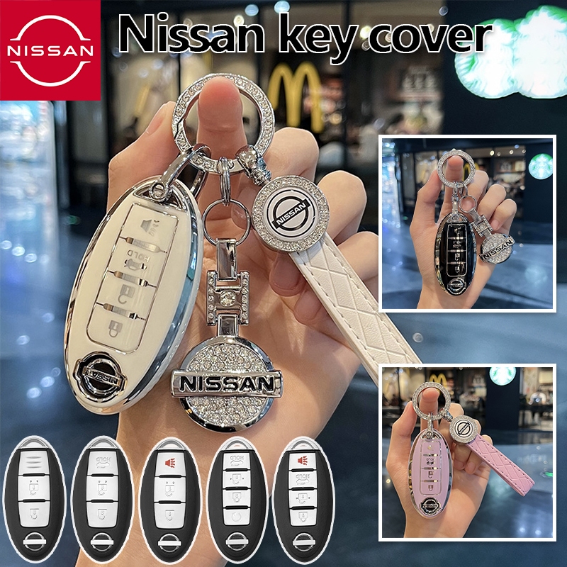 ปลอกกุญแจรถยนต์ Nissan สําหรับ Nissan navara/note/juke/almera/kicks/march/cube/teana/tiida/np300/pulsar/lavina/micra/missa/missa/mainal control case/x