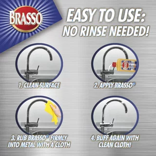 Brasso บรัสโซ 400ml ขัดทองเหลืองเงาวาวในครั้งเดียว!บรัสโซ บัสโซ
