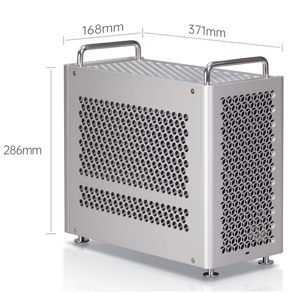 ZZEW/ZZAW B2Pro Full Aluminium MATX เคสคอมพิวเตอร์เหมาะกับ MATX/ATX/SFX แหล่งจ่ายไฟ &240 Cooling