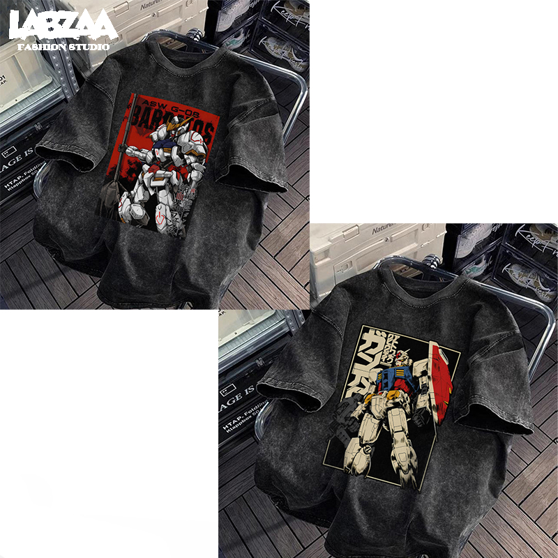 พร้อมส่ง🔥แขนสั้น คอกลม เสื้อยืด โอเวอร์ไซซ์ สินค้าเนื้อผ้าคุณภาพสูง วินเทจฟอกน้ำ ผ้าคอตตอน 100% YG0