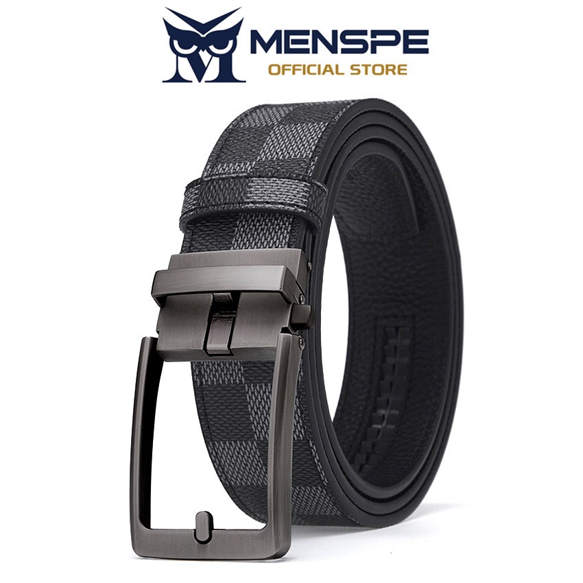 MENSPE เข็มขัดหนัง PU สไตล์เรียบหรู ขนาด 120 cm เหมาะสำหรับธุรกิจและลำลอง