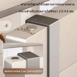ราวแขวนผ้าติดผนังพร้อมชั้นวางแบบ Over-Door ไม่ต้องติดตั้ง – สองชั้น/ห้องนอน/ไม้แขวนเสื้อในหอพัก ชั้นวางของแบบหนา รับน้ําหนักสูงสุด 5-10 กก.
