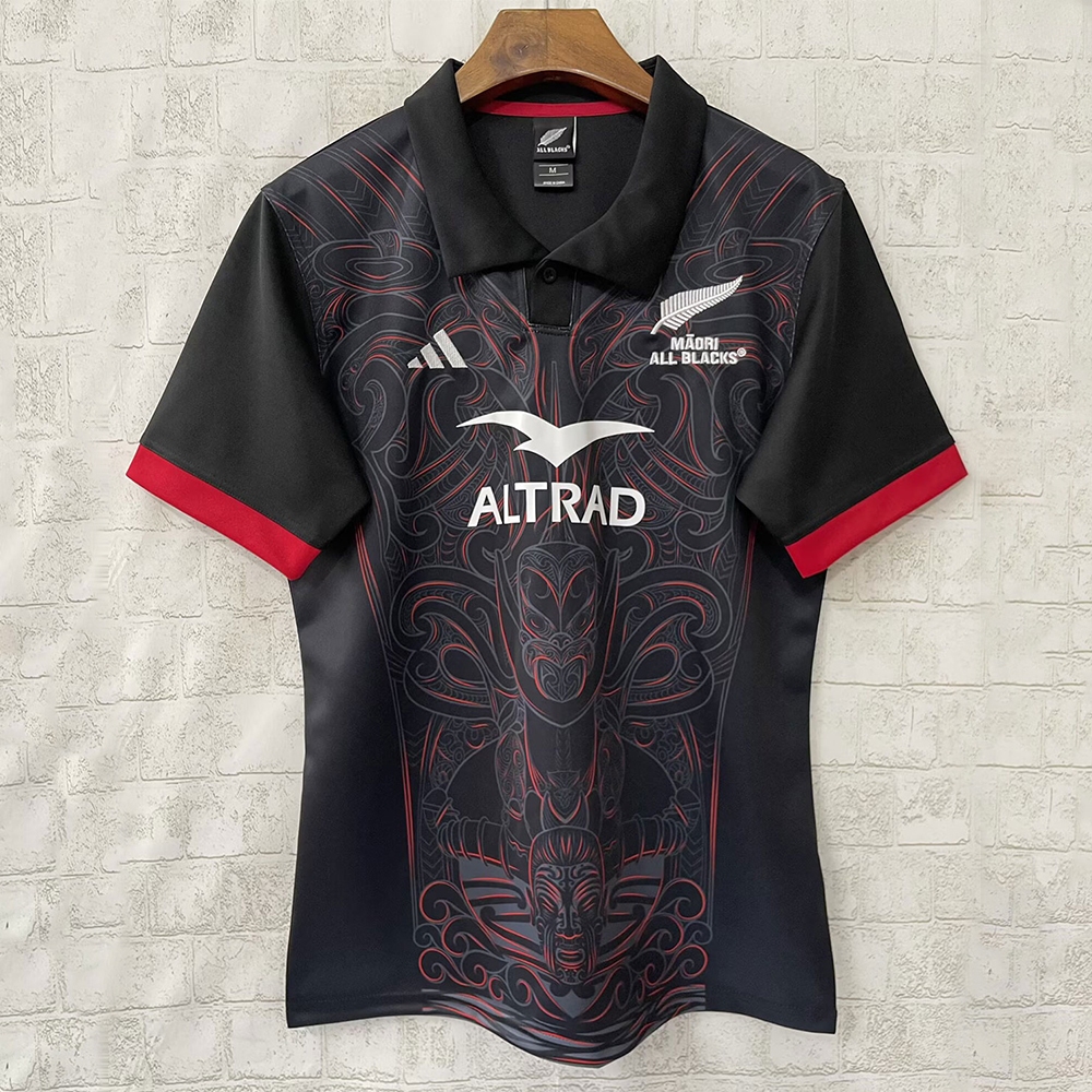 2025 Rugby All Blacks Rugby Jersey Home Black Shirt