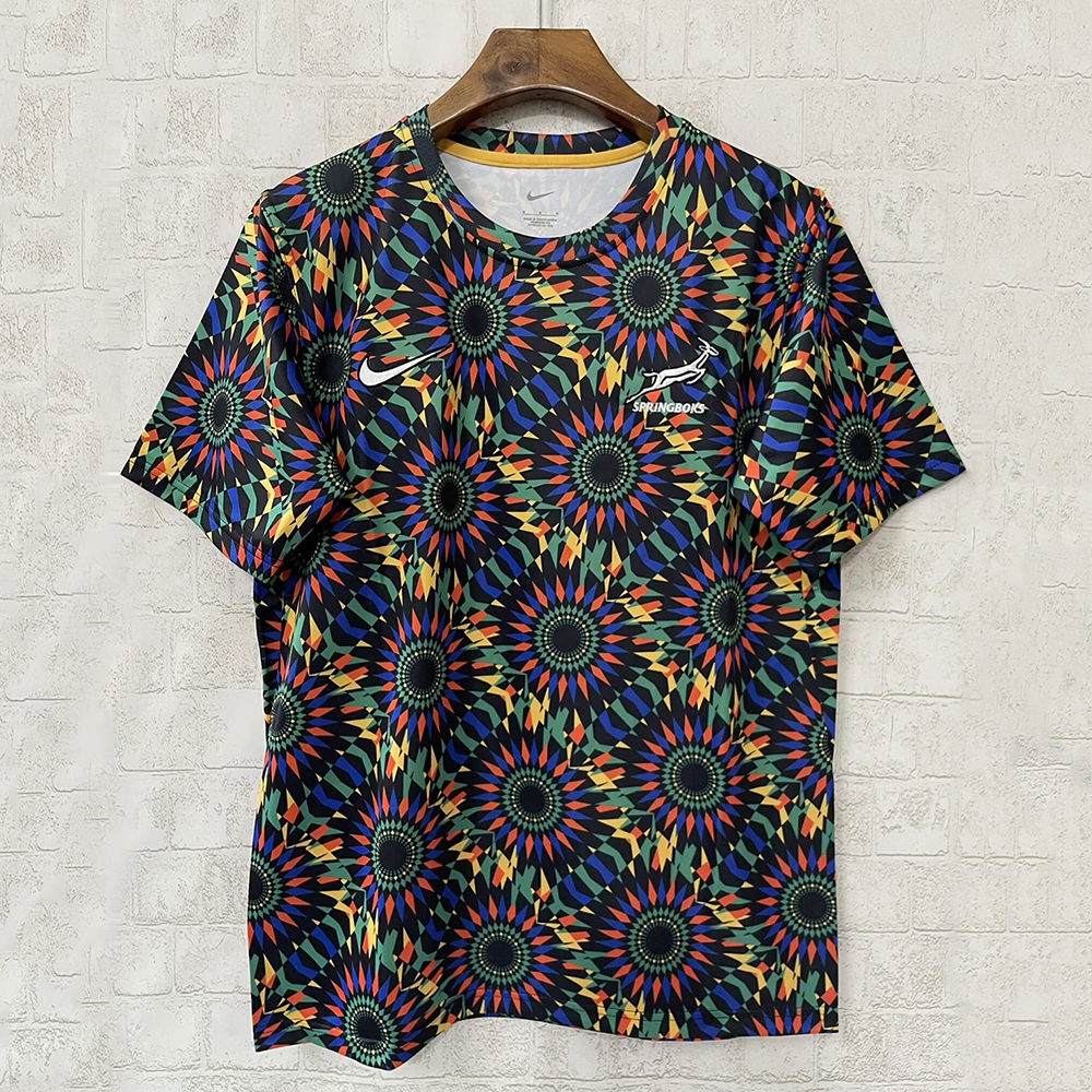 2025 Jersey South Africa Springbok Pre-Match Top Rugby Jersey