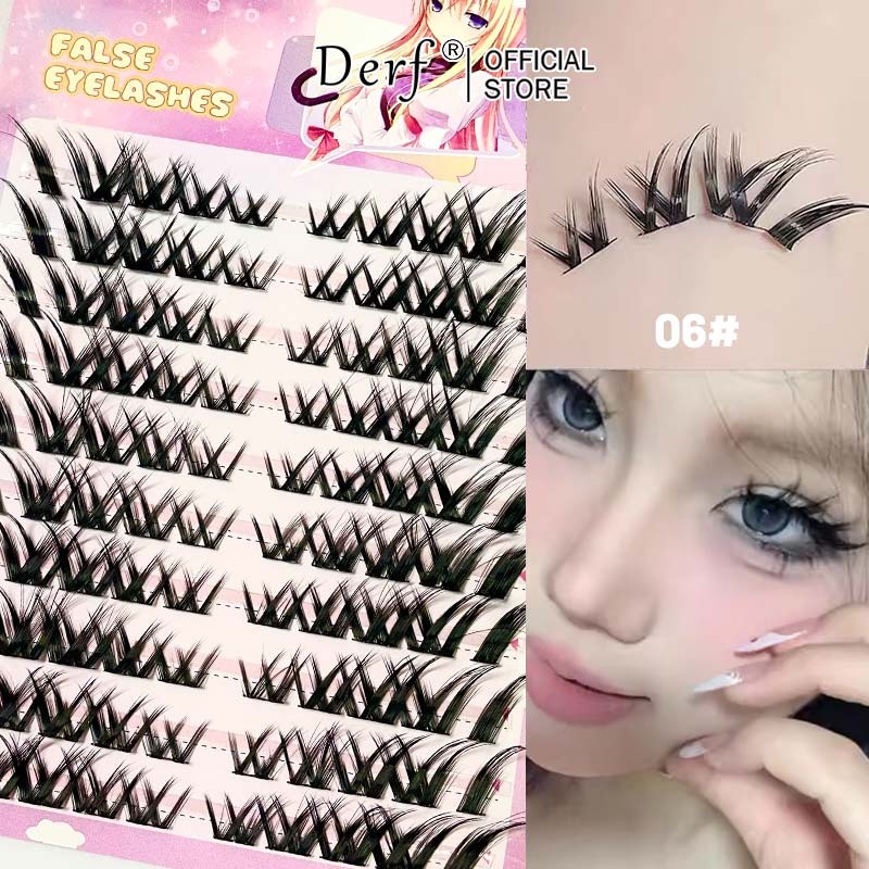 ขนตาปลอม Derf Fox series สามารถใช้ซ้ําได้ความจุสูง 10 แถว 10-13mm. – โปรปัง