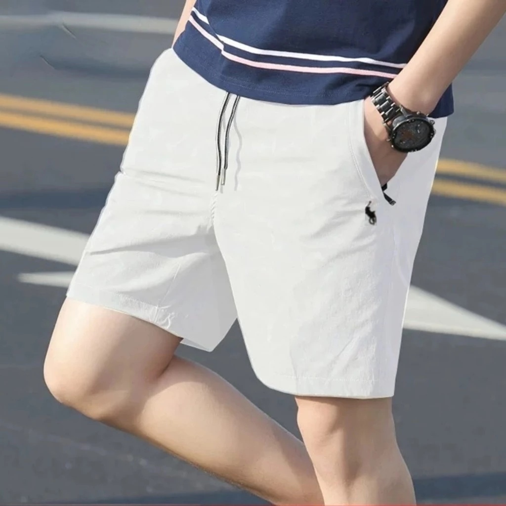 ขายดี  กางเกงขาสั้น กางเกงขาสั้นผู้ชาย ผ้านุ่มลื่นใส่สบาย ระบายอากาศ แมตช์ได้กับทุกชุด