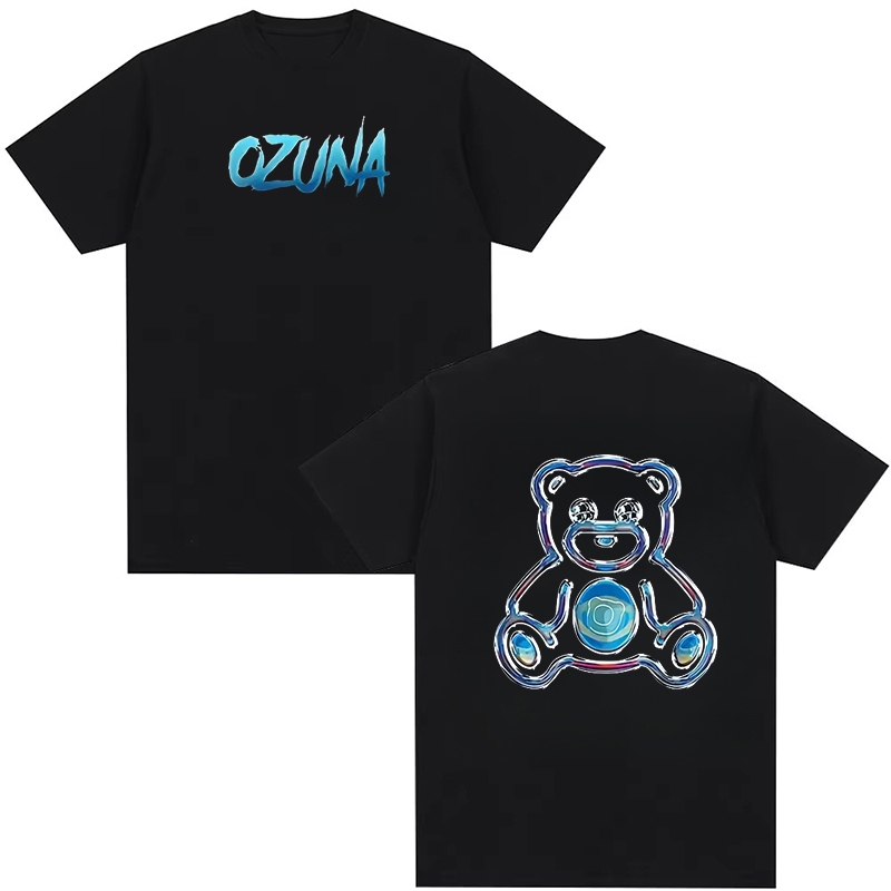 เสื้อยืดคอกลมผ้าฝ้ายแท้สำหรับผู้ชาย สไตล์แฟชั่นจาก Rapper Ozuna