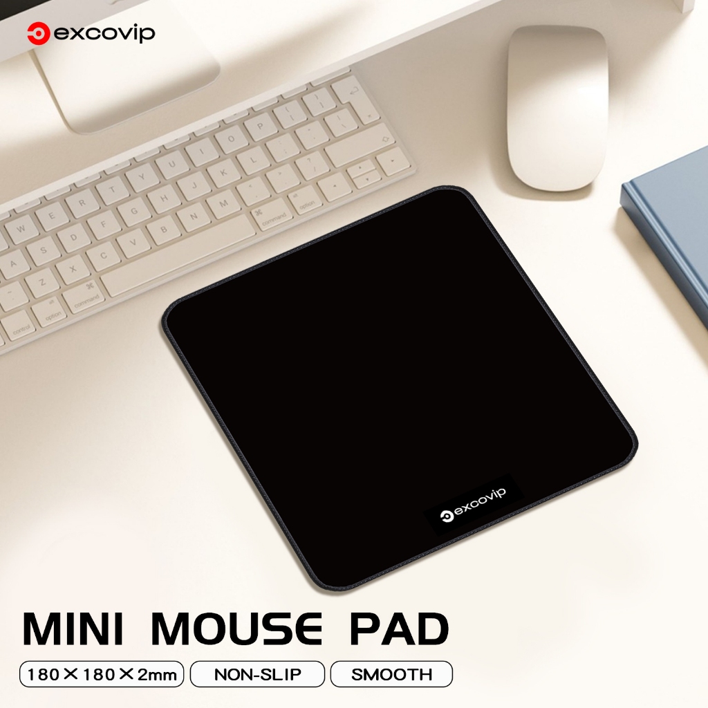 Mini Small Pad Mouse Pad Square แฟชั่นนุ่มสบายสํานักงานการเรียนรู้เกมแผ่นรองเมาส์ขนาดเล็ก Anti-slip Seaming 18 x 18 ซม.
