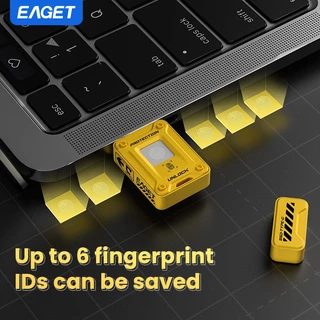 EAGET FU80 5Gbps แฟลชไดรฟ์โซลิดสเตตพร้อมการเข้ารหัสลายนิ้วมือ (128GB/256GB)