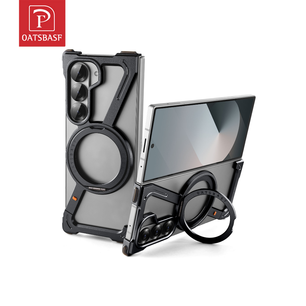 Oatsbasf Z Case เคสโทรศัพท์ โลหะ กันกระแทก บางพิเศษ สําหรับ Samsung Z Fold 7 / Z Fold 6 / Z Fold 5 / W24