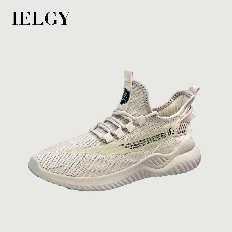 IELGY รองเท้าผ้าใบผู้ชายตาข่ายระบายอากาศอินเทรนด์