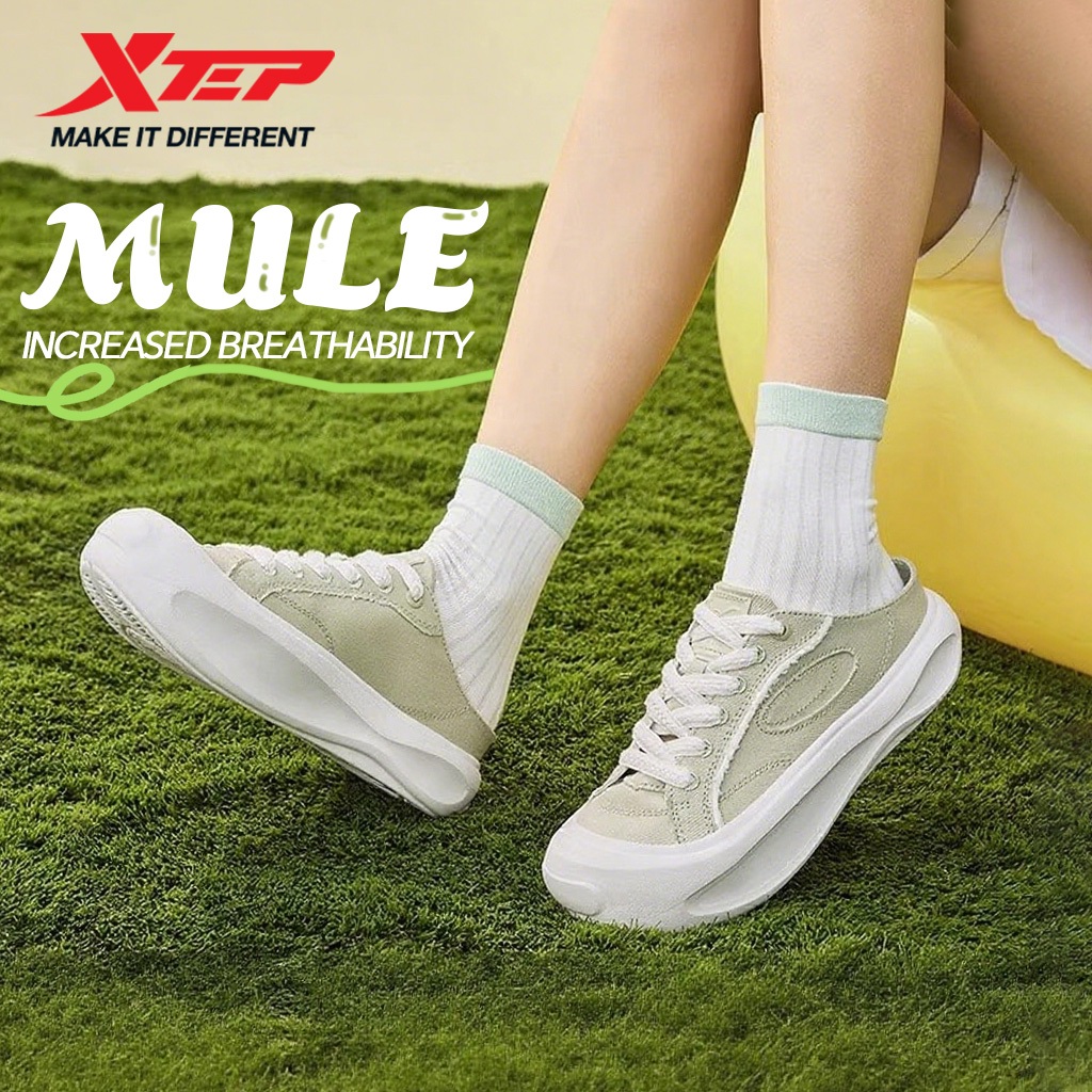 【xtep】MULE | รองเท้าลำลองสไตล์ใหม่ปี 2025 สำหรับฤดูร้อน ออกแบบให้ระบายอากาศได้ดี