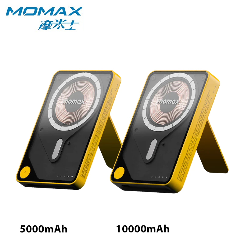 MOMAX Magnetic Wireless PowerBank 10000mAh With Built-In USB-C Cable Power Bank