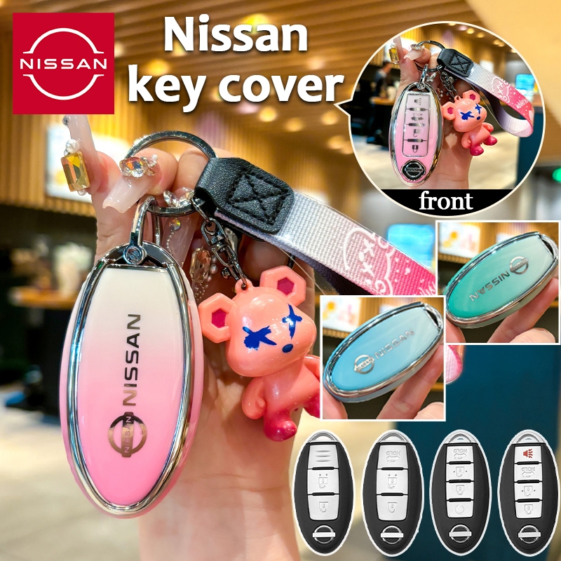ฝาครอบกุญแจ Nissan สําหรับ navara/note/juke/kicks/march/cube/teana/tiida/sylphy/almera2020-2021/kick e-power 2020/navara -np300 เคสกุญแจ