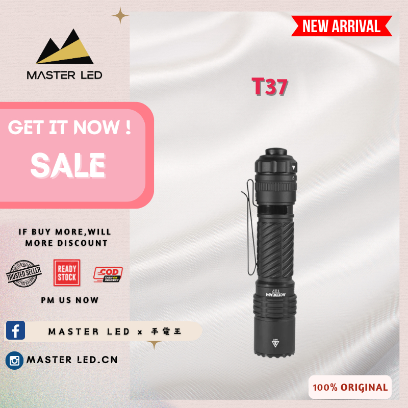 ไฟฉายที่สมบูรณ์แบบ Acebeam T37 Tacti/ cal และ Duty ไฟฉาย