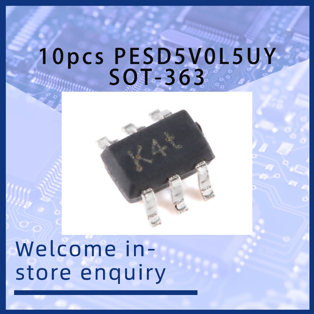 10 ชิ้น PESD5V0L5UY SOT-363 5V ESD ชิปป้องกันไดโอดป้องกันไฟฟ้าสถิตย์