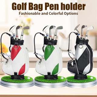 กระเป๋ากอล์ฟคลับเดสก์ท็อปตกแต่งเครื่องเขียนสร้างสรรค์ที่ใส่ป…