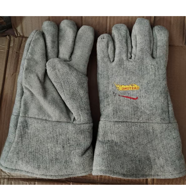 ถุงมือป้องกันการลวกฉนวนกันความร้อนทนอุณหภูมิสูง 500 องศาอุตสาหกรรมหนาทนต่อการสึกหรอ - รูปที่ 7