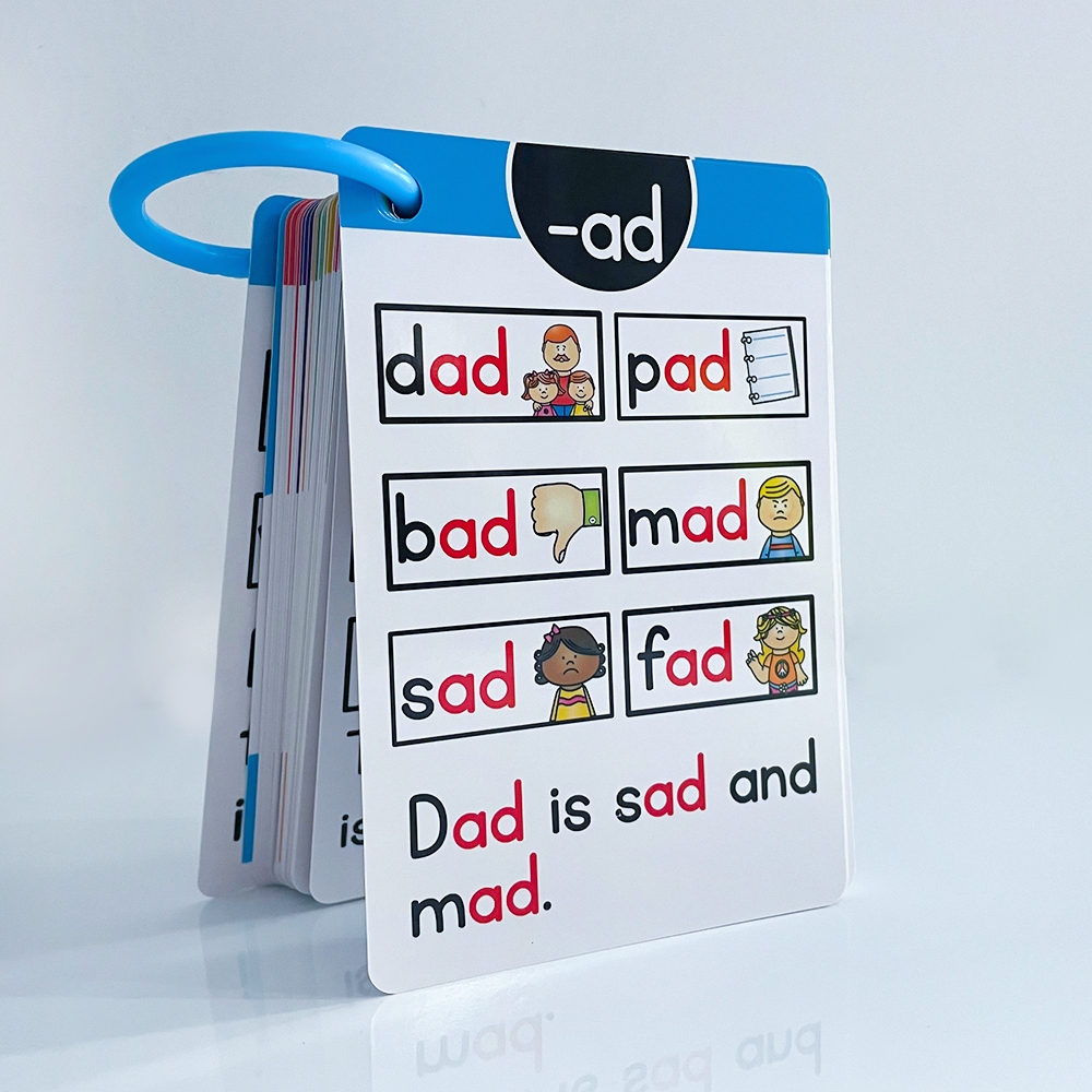 64 การ์ด I สามารถอ่านภาษาอังกฤษ Phonics Flashcards ,107 กลุ่ม CVC Phonics การ์ดการเรียนรู้คําภาษาอังกฤษการ์ดความรู้ความเข้าใจของเล่นเด็กสําหรับหน่วยความจํา
