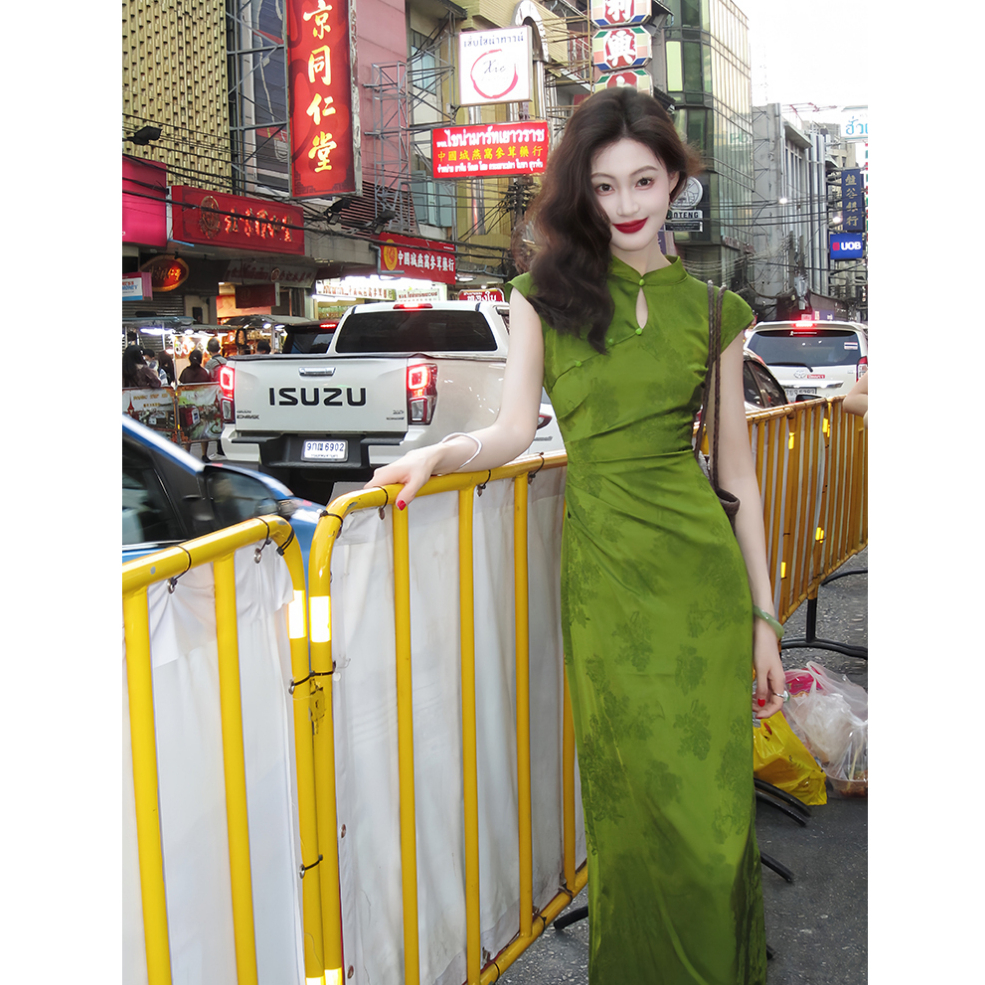 ชุดเดรสยาวผู้หญิงสไตล์เช่าสง modern เซ็กซี่ เหมาะสำหรับงานเลี้ยงและปาร์ตี้ - รูปที่ 5