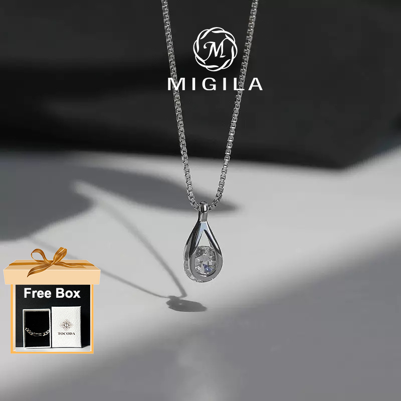 สร้อยคอทรงหยดน้ำ MIGILA จากคิวบิกไซ่งอน กับเหล็กไทเทเนียมคงทน สวมใส่ได้ทุกวัน