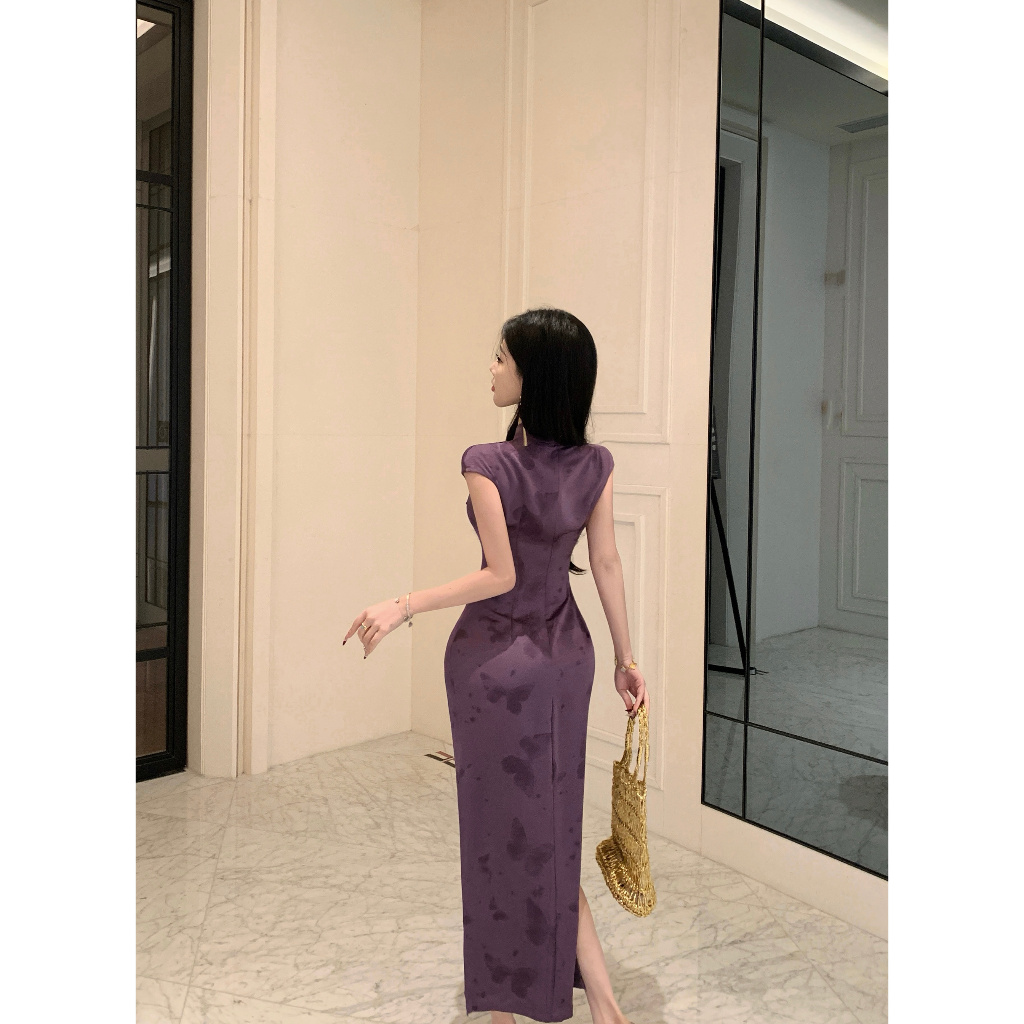 ชุดเดรสยาวเช่ามSAM แขนกุด สไตล์เซ็กซี่และเรียบหรู เหมาะสำหรับใส่ในงานปาร์ตี้ - รูปที่ 7