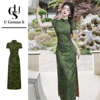 U Gonna S ชุดเดรสยาวผู้หญิง Cheongsam โมเดิร์น Plus ขนาดสั้น…