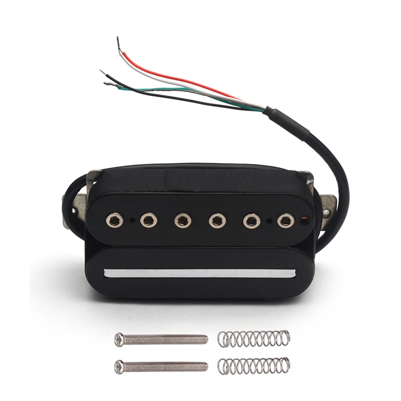 Alnico V กีตาร์ไฟฟ้า Humbucker ใบมีด/Hex สกรูปรับ Dual Coil กีตาร์ Pickup 4 สาย Conduct/คอยล์แยก Alnico 5
