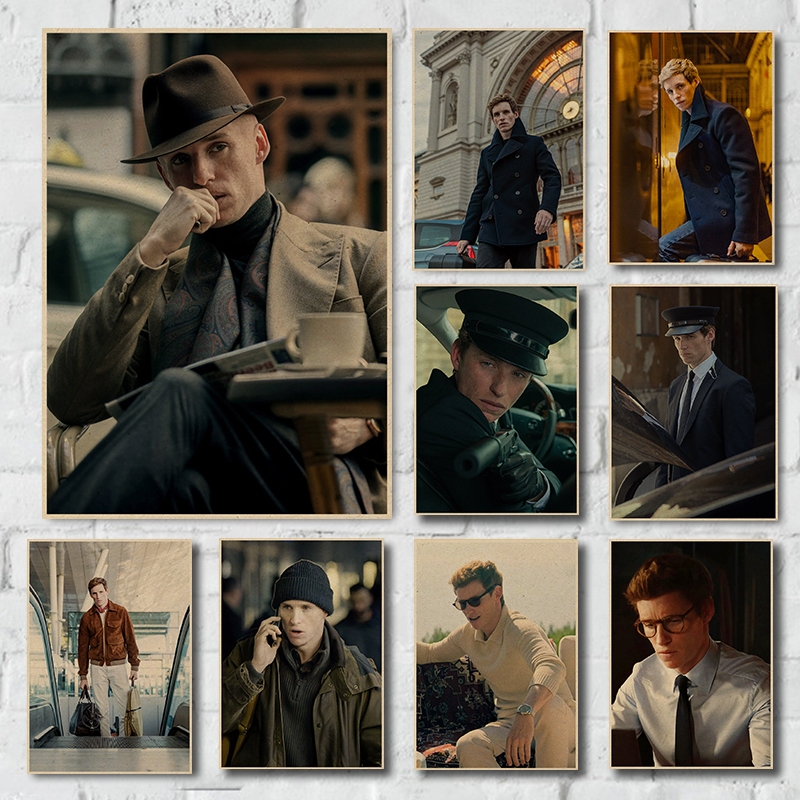 วันแห่งฤดูแจ็ค 1 Eddie Redmayne โปสเตอร์กระดาษคราฟท์ย้อนยุคธีมตัวละครสําหรับบาร์กาแฟบ้านและตกแต่งผนั