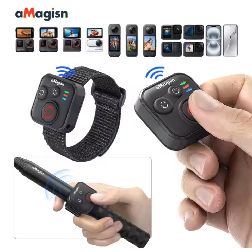 AMagisn 50M บลูทูธรีโมทคอนโทรลสําหรับ lnsta360 X5/X4/X3/X2/AcePro 2/One RS/GO 3/3S/GoPro 13 12 11 10