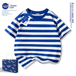 【จัดส่งภายในวันเดียว】เสื้อยืด NASA ผ้าฝ้าย ไซส์หลวม โทนสีเรียบ สำหรับทุกวัย ระบายอากาศดี สไตล์ไทย