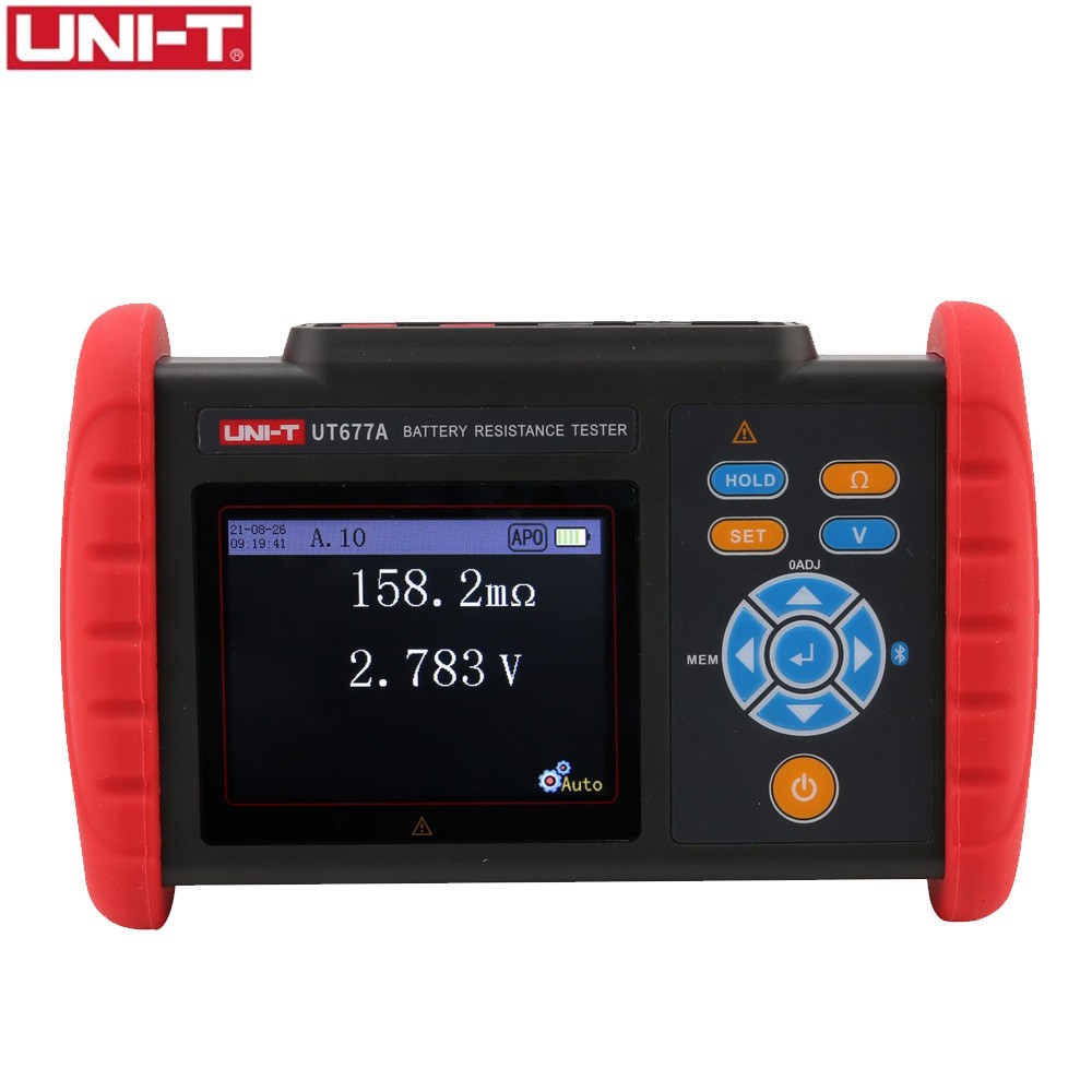UNI-T Battery tester UT677A เครื่องทดสอบแรงดันไฟฟ้าแบตเตอรี่ลิเธียมเครื่องทดสอบความต้านทานภายในแบตเต