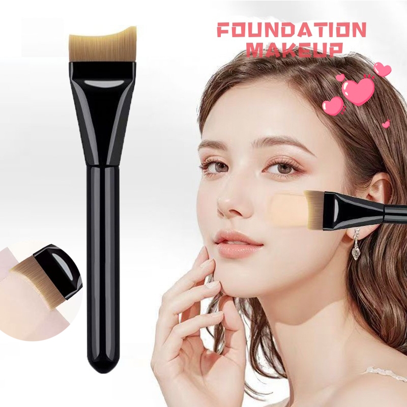 Crescent แปรงรองพื้น Traceless บางเฉียบประหยัดรองพื้นแปรงแต่งหน้าแปรงคอนซีลเลอร์