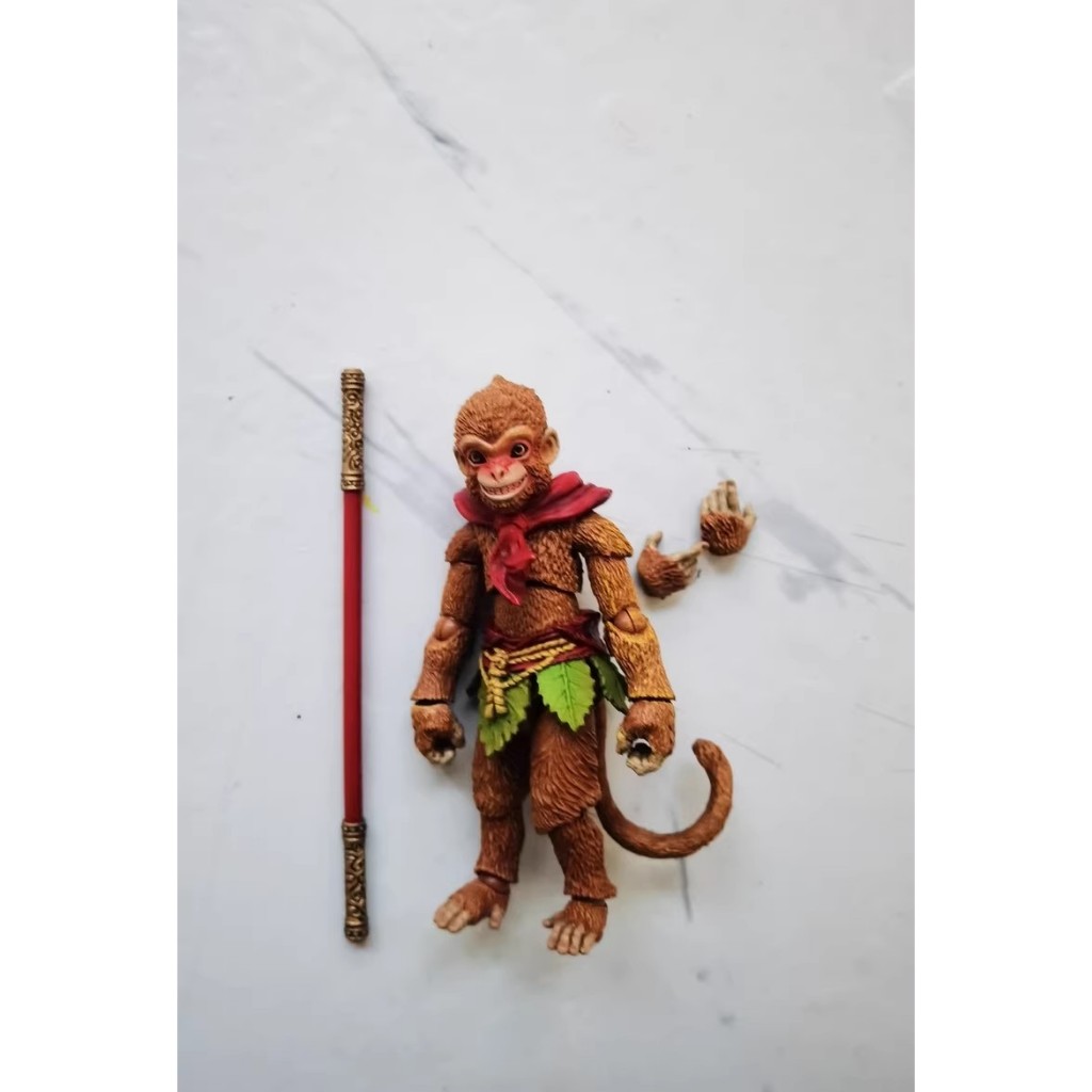 บันทึกปีศาจโกรธโกรธ ราชาลิง Shanhai ทําให้ปัญหาบนท้องฟ้า Fury Monkey King 1/12 รูปการกระทําลิงน้อย