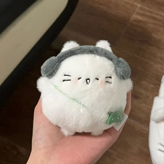 หูฟังแมวอ้วน ตุ๊กตาพวงกุญแจ ส่งเสริมความน่ารัก