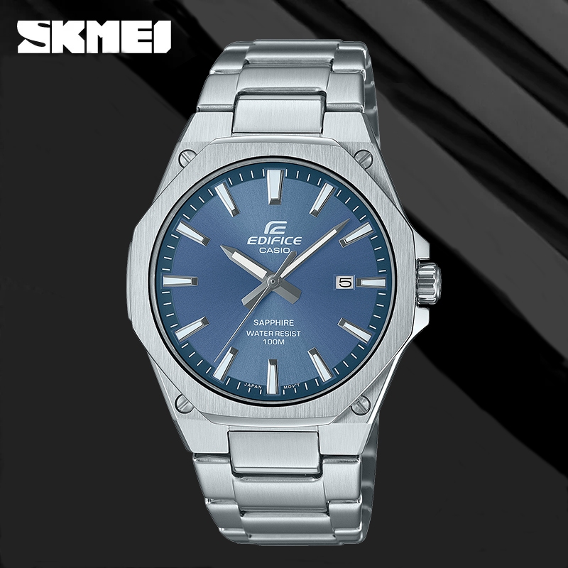 （สิงค้าขายดี）นาฬิกาคาสิโอ EDIFICE รุ่น EFR-S108 นาฬิกาผู้ชาย กันน้ำ รับประกัน 1 ปี