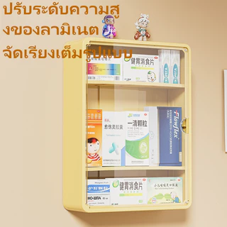 ยาในครัวเรือน ตู้ กล่องเก็บของติดผนัง กล่องเก็บสินค้าของแท้ คุณภาพดีเก็บยาในที่