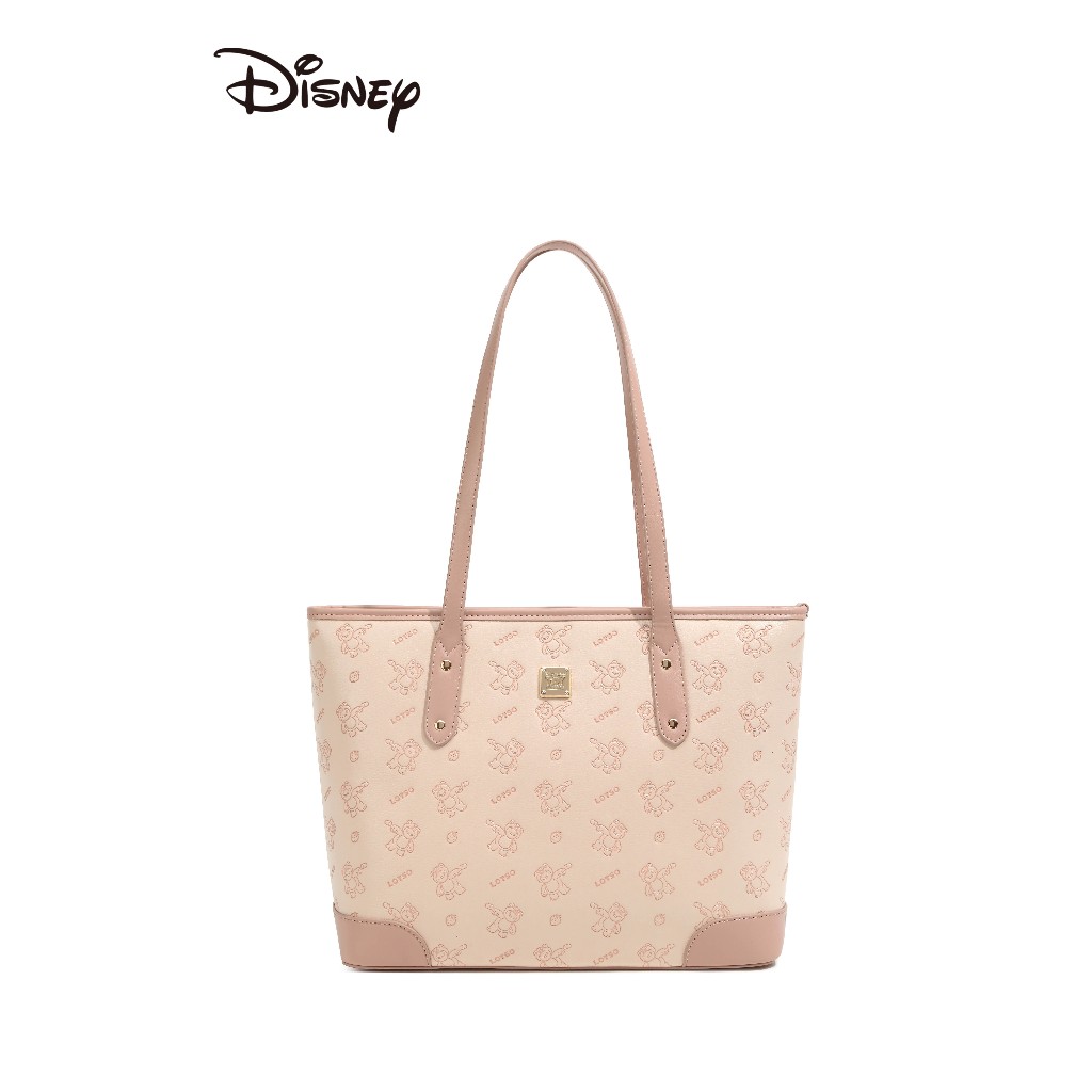 Disney ของแท้ Strawberry Bear Messenger Bag กระเป๋าแฟชั่นอินเทรนด์ ความจุขนาดใหญ่ เหมาะสำหรับเยาวชน