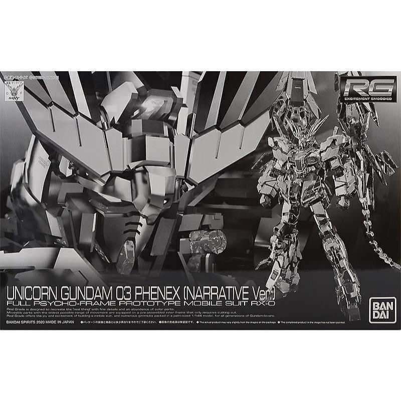 BANDAI PB RG 1/144 MOBILE SUIT GUNDAM NARRATIVE RX-0 UNICORN GUNDAM 03 PHENEX NARRATIVE Ver. FULL PS