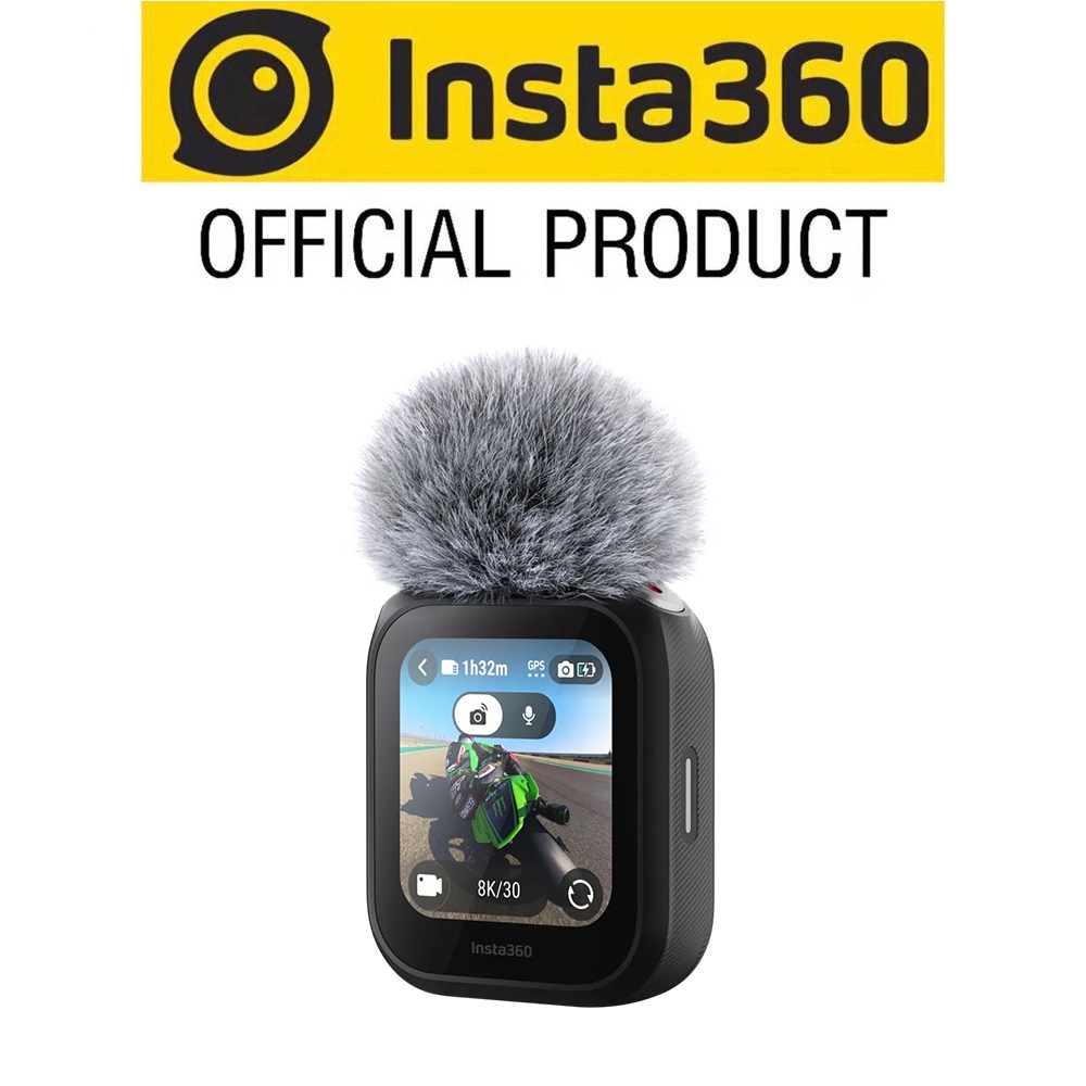 Insta360 GPS Preview Remote พร้อมไมโครโฟนในตัวสําหรับ Insta360 X5Insta360 Ace Pro 2