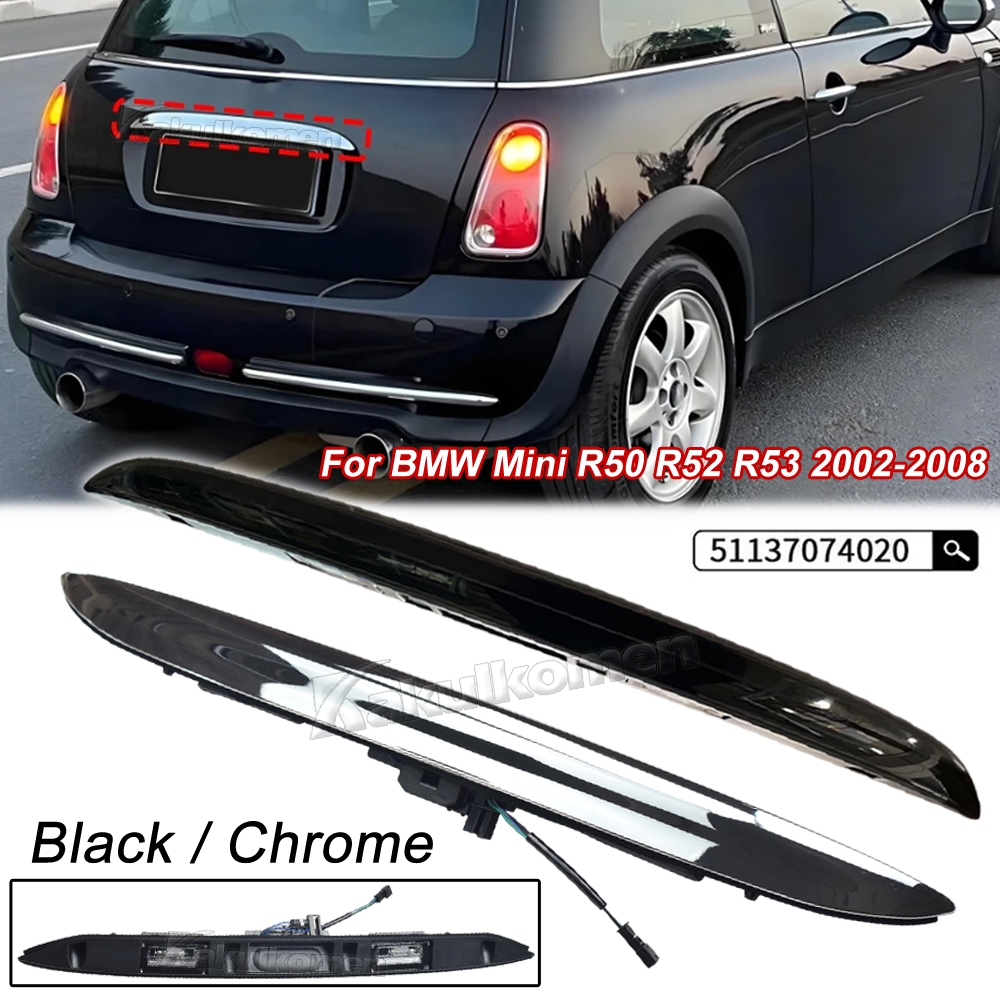 1 ชิ้นเหมาะสําหรับ BMW Mini R50 R52 R53 2000-2006 สวิตช์ท้าย 51137074020 ฝาครอบท้ายที่จับด้านหลัง 51137167530 อะไหล่รถยนต์