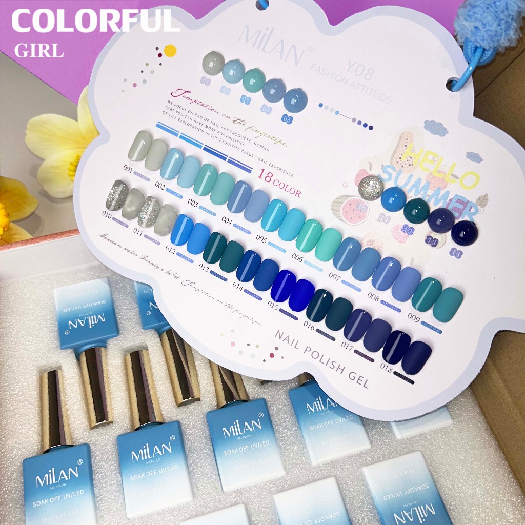 สีเจล Milan New🎉  มาใหม่18สีพาสเทลพร้อมส่งMilan มาใหม่18สีพาสเทลพร้อมส่งMilan มาใหม่18สี แถมชาร์ทสี น่ารัก - รูปที่ 6