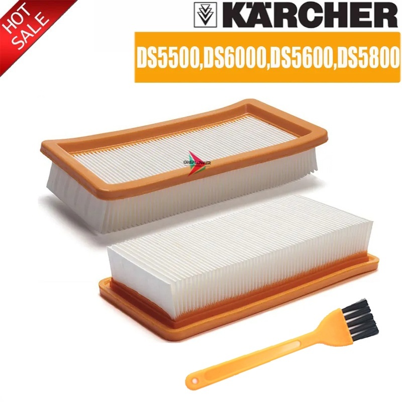 2 แพ็ค Karcher HEPA filter สําหรับ DS5500 DS6000 DS5600 DS5800 เครื่องดูดฝุ่นคุณภาพดีอะไหล่ Karcher 