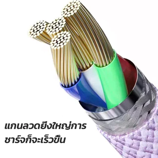 ชาร์จเร็ว PD 35W สายชาร์จสีอ่อน, สายชาร์จ, หัวชาร์จนุ่มชาร์จเร็ว (เหมาะสําหรับ iPhone 5-14pro max/iPad) รับประกัน 1 ปี